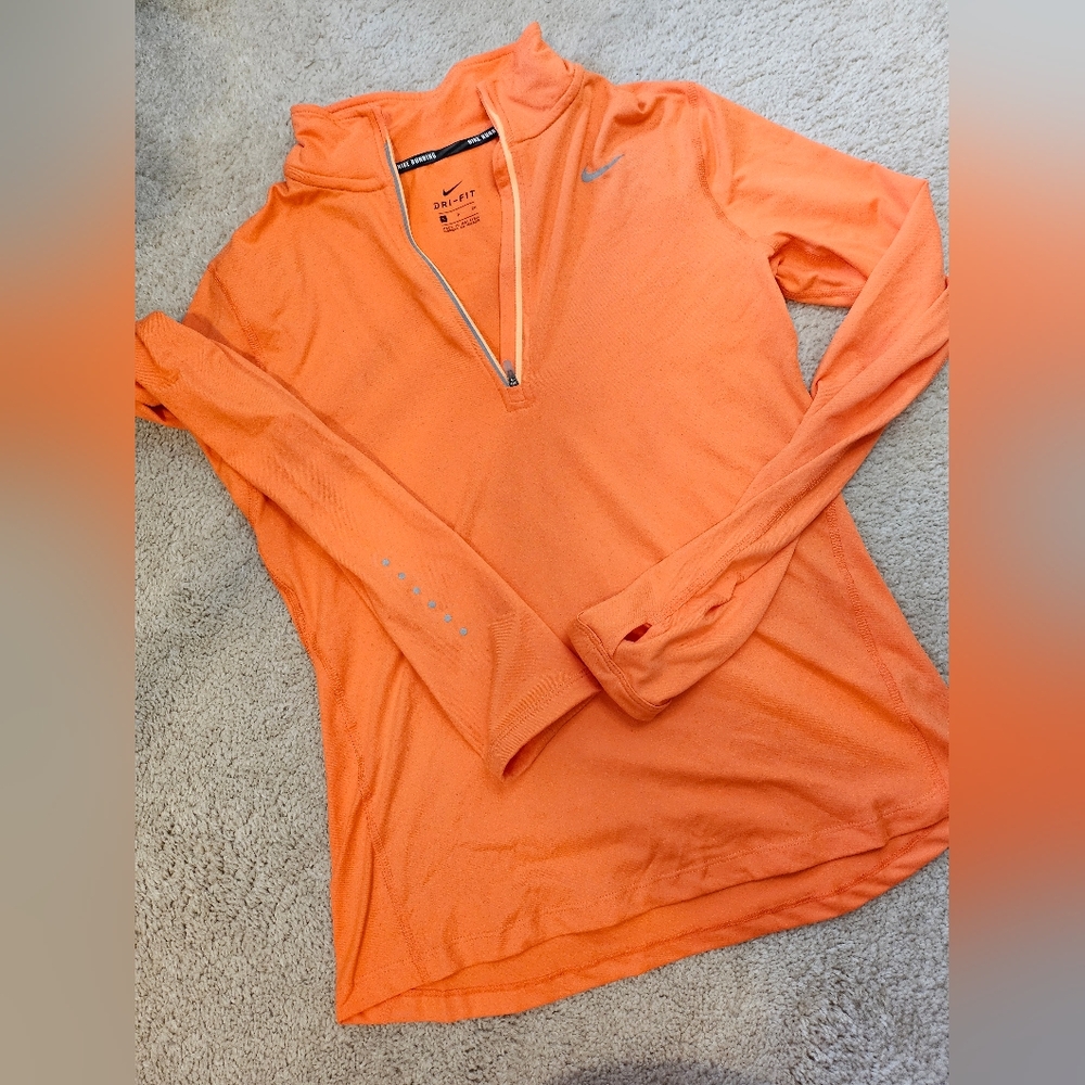 Nike Orange Long Sleeve Pullover